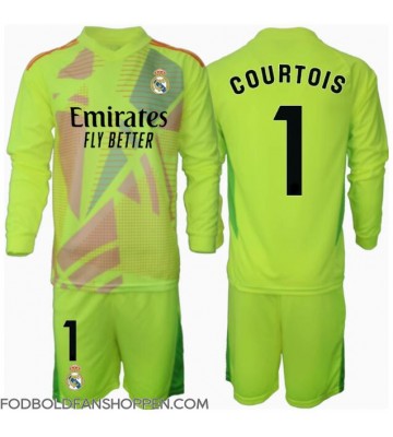 Real Madrid Thibaut Courtois #1 Målmand Tredjetrøje Børn 2024-25 Langærmet (+ Korte bukser)